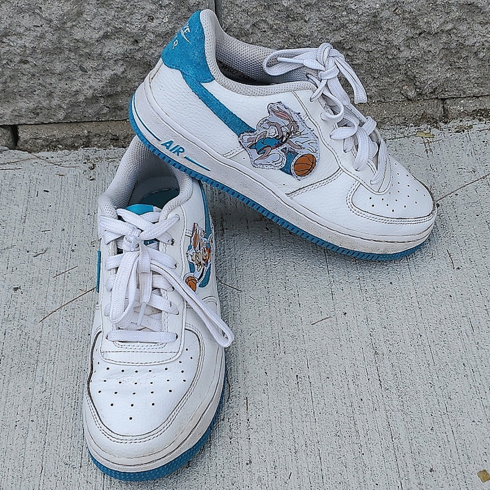 Nike Air Force 1 Low Hare Space Jam Sneakers. Size 5.5Y